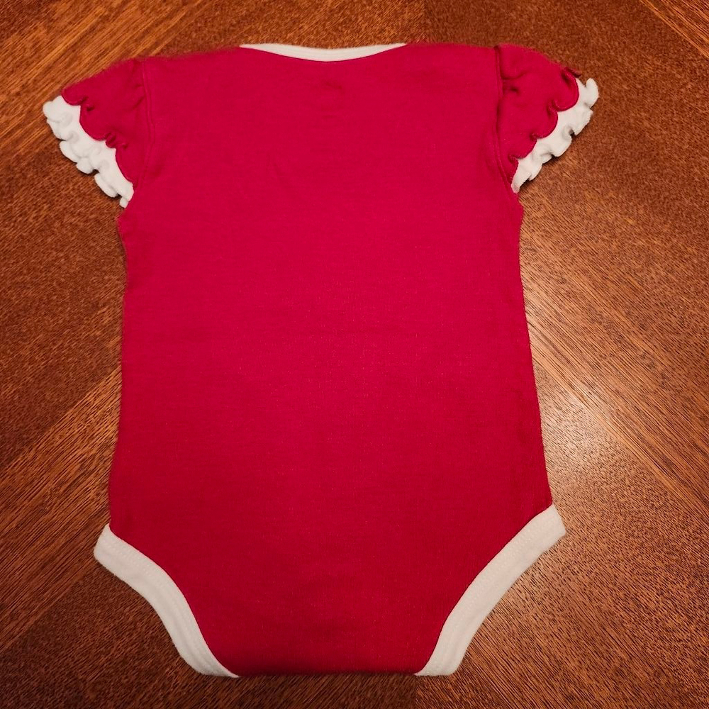 Baby NFL New York Giants Bodysuit 0-3 Months Red White A2 - Picture 3 of 3